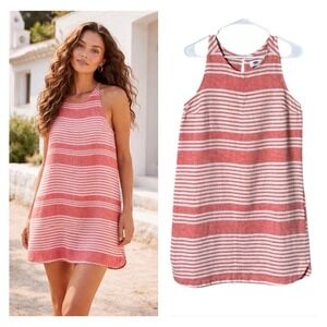 Old Navy Linen Pop Over Dress Size Small Beach Euro Summer Coastal Tropical